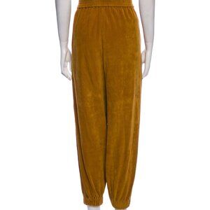 TIBI Stretch Corduroy Plashet Jogger Pants Size M - Ochre Gold